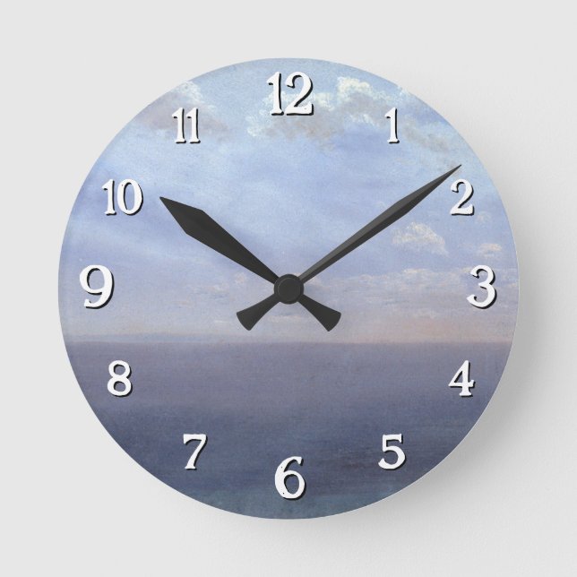 Relógio Redondo Cloud Study with Sea and Sky - Albert Bierstadt (Frente)