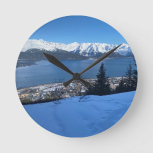 Relógio Redondo Coastre Overlook Winter Wall Clock