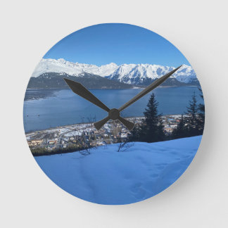 Relógio Redondo Coastre Overlook Winter Wall Clock