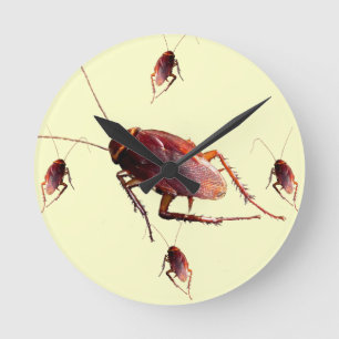 Relógio Redondo Cockroach
