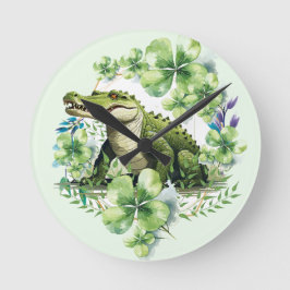 Relógio Redondo cocodrille