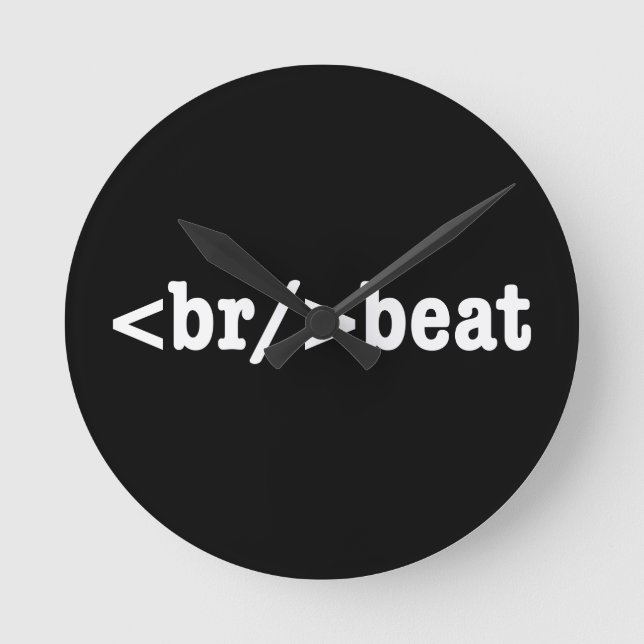 Relógio Redondo código HTML de quebra (Frente)