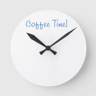 Relógio Redondo Coffee Time Clock