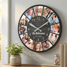 Colagem de Fotos Personalizadas Preto Família Made