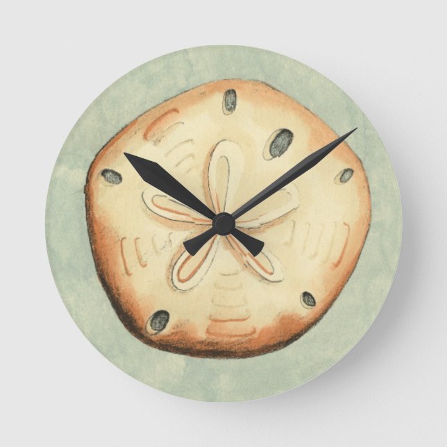 Relógio Redondo Coletor de shell (Frente)