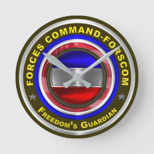 Relógio Redondo Comando das Forças Armadas - FORSCOM Keepsaokies