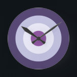 Relógio Redondo Combinação de quatro cores - Lavanda violeta azul<br><div class="desc">... ... ... ... ... ... ... .</div>