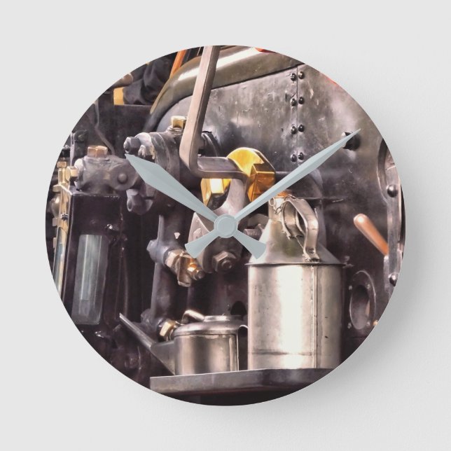 RELÓGIO REDONDO COMBOIOS DE VAPOR (Frente)