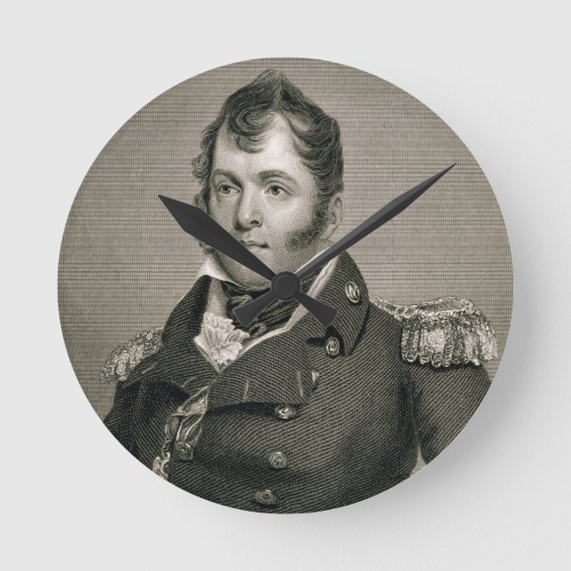 Relógio Redondo Commodore Oliver Hazard Perry (1785-1819), engrave (Frente)