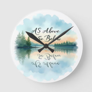 Relógio Redondo Como Acima, Abaixo