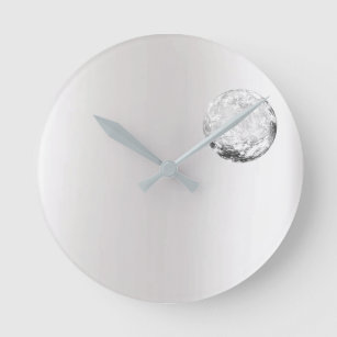 Relógio Redondo Conceito do abstrato do cristal da gema de Ombre