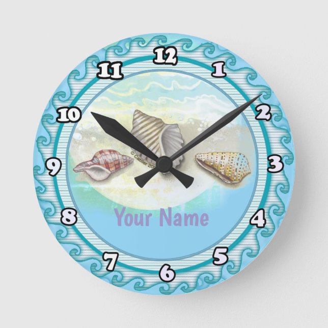 Relógio Redondo Conchas (Frente)