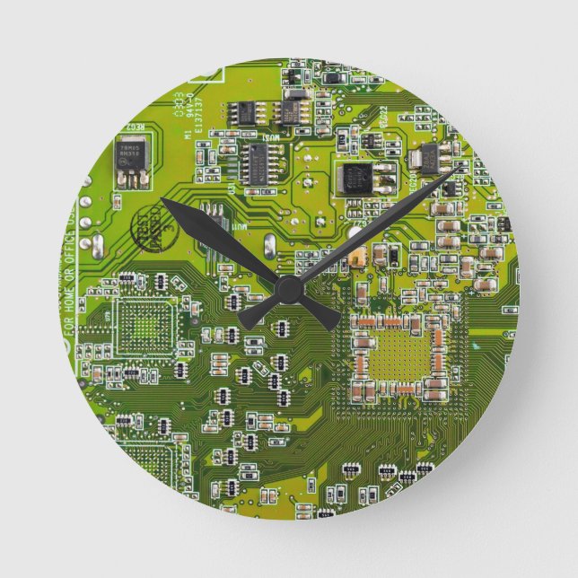 Relógio Redondo Conjunto de circuito impresso Circuito verde PCB C (Frente)