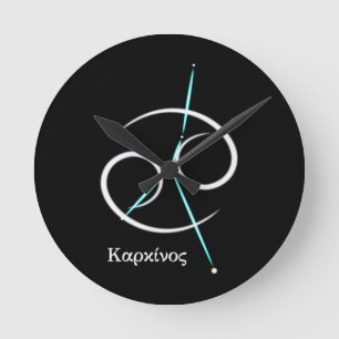 Relógio Redondo Constelação do Zodíaco Câncer