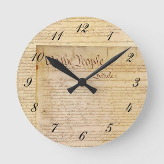 RELÓGIO REDONDO CONSTITUIÇÃO DOS E.U.