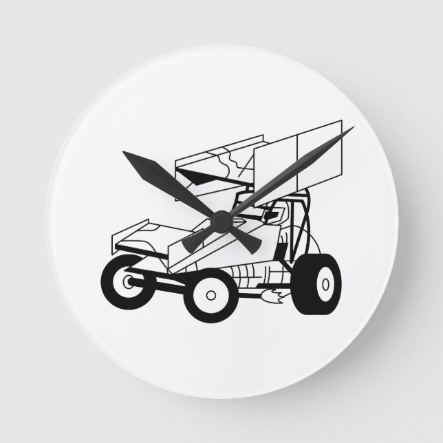 Relógio Redondo Contorno do carro Sprint (Frente)