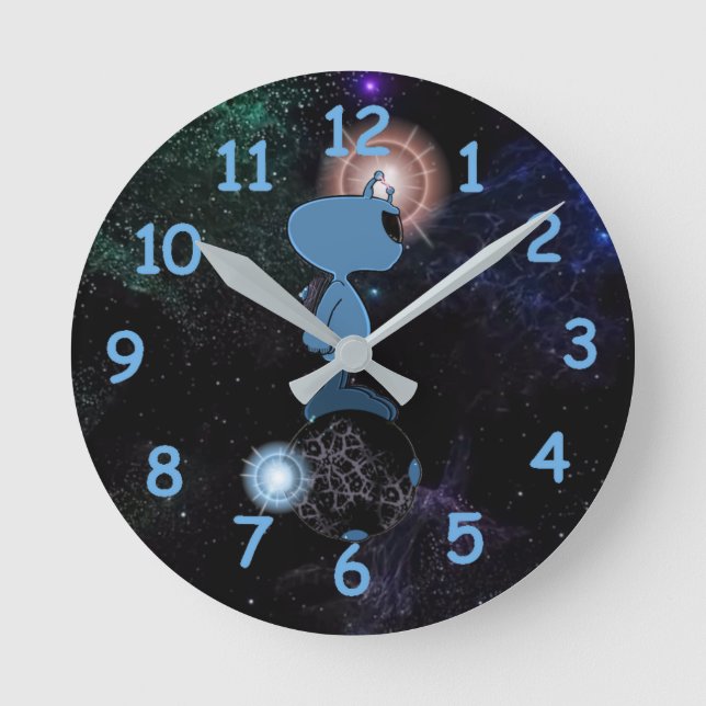 Relógio Redondo Controle de Esfera de Qwiby (Frente)