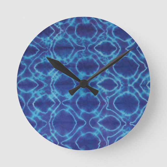 Relógio Redondo Corante Amarrado - Roxo (Frente)