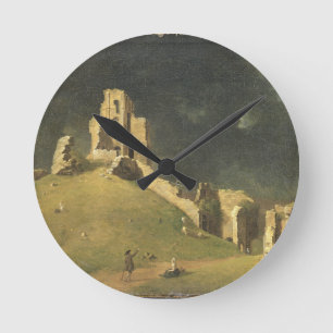 Relógio Redondo Corfe Castle, Dorset, 1764 (oil on canvas)