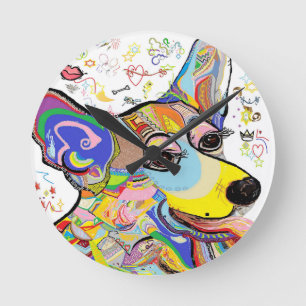 Relógio Redondo Corgi