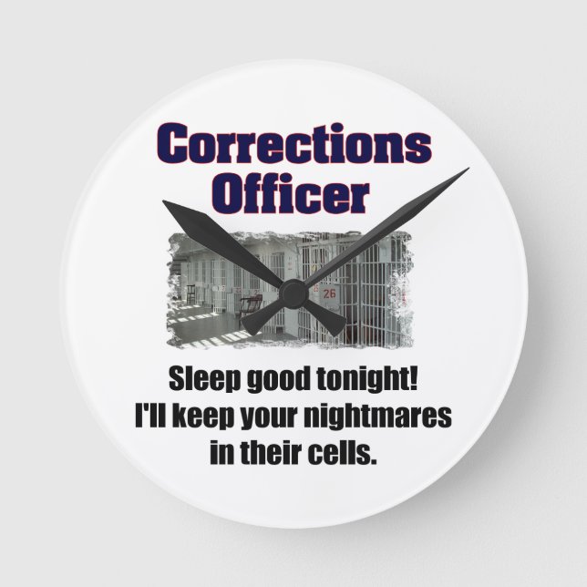 Relógio Redondo Corrections Officer Nightmares (Frente)