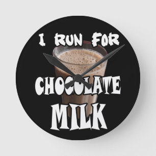 Relógio Redondo Corro para Chocolate Milk Running