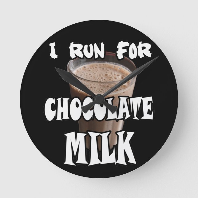 Relógio Redondo Corro para Chocolate Milk Running (Frente)