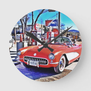 Relógio Redondo Corvette 66