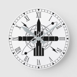 Relógio Redondo CRACHÁ de ramificação ET