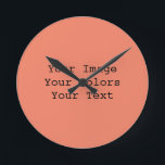 Relógio Redondo Crie seu<br><div class="desc">Crie seus próprios favores de casamento,  materiais de recepção,  decorações e convites personalizados,  joias personalizadas e muito mais!</div>