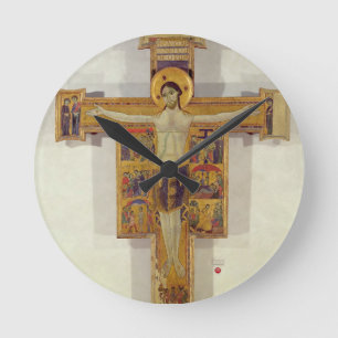 Relógio Redondo Crucificação, escola de Tuscan, segunda metade d