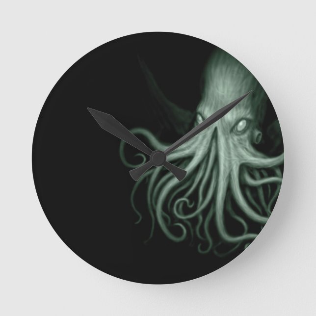 Relógio Redondo cthulhu (Frente)