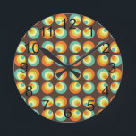 Relógio Redondo Cultura retrorativa de Pop do Disco 70s 60s<br><div class="desc">Esta é uma design fantástica inspirada na era discográfica dos anos 70. Se você quiser outros produtos com este design,  por favor,  envie-me uma mensagem para um pedido personalizado.</div>