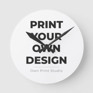 Relógio Redondo Custom Print Your Own | Printing My Own To Order