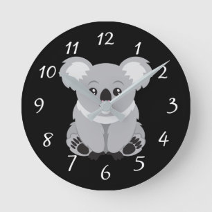 Relógio Redondo Cute Koala Bear