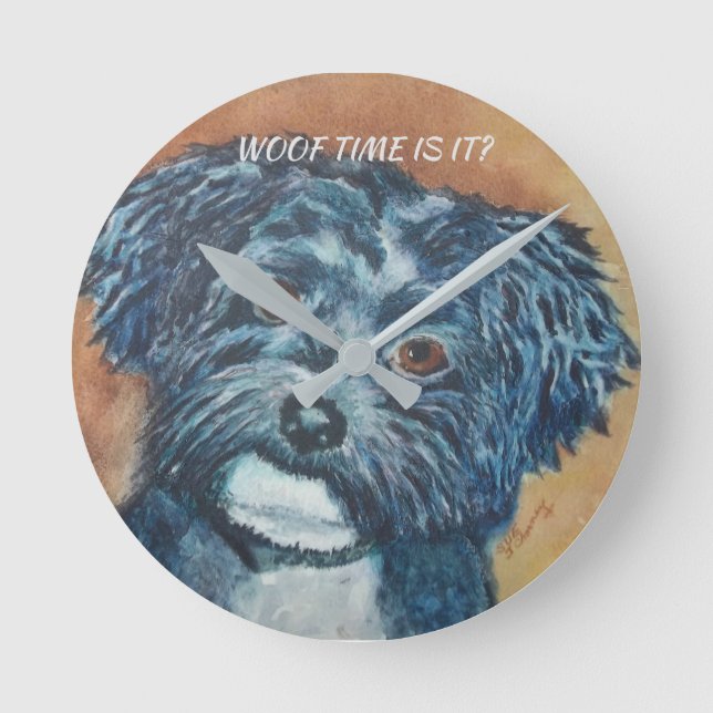 RELÓGIO REDONDO CUTIE BLACK HAVANESE (Frente)