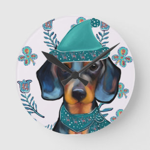 RELÓGIO REDONDO DACHSHUND