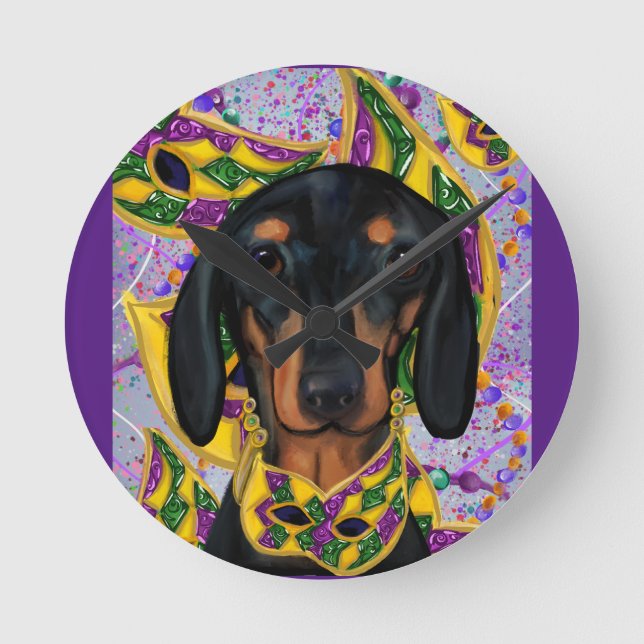 Relógio Redondo Dachshund          (Frente)
