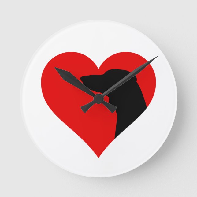 Relógio Redondo Dachshund (Frente)