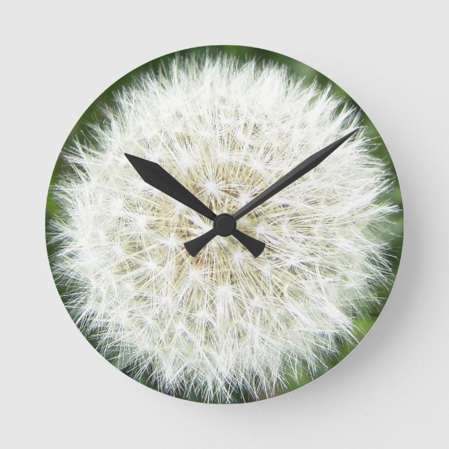 Relógio Redondo Dandelion puff (Frente)
