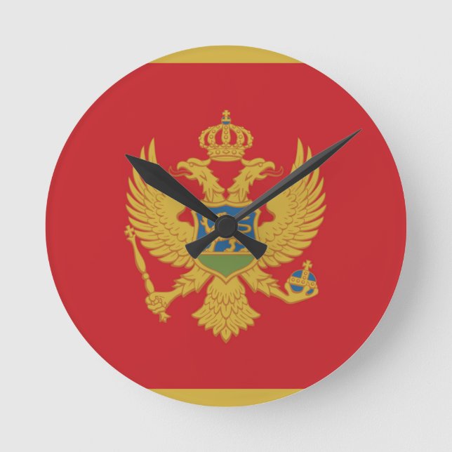 Relógio Redondo de Bandeira de Chipre (Frente)