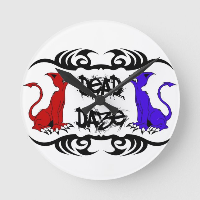 Relógio Redondo Deja Vu Cat (Frente)