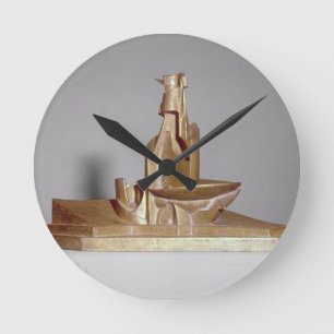 Relógio Redondo Desenvolvimento de uma garrafa no espaço, 1912 po