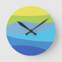 Design Azul-verde-claro, colorido de vibração ondu