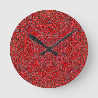 Relógio Redondo Design bonito funky do abstrato elétrico do