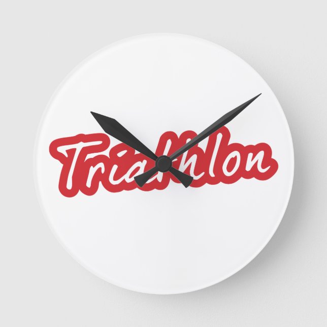 Relógio Redondo design de Triathlon legal (Frente)