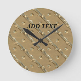 Relógio Redondo design elegante ouro