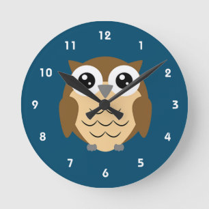 Relógio Redondo Design Hoot Owl