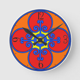 Relógio Redondo Design Mediterrâneo Siciliano