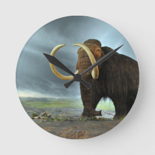Relógio Redondo Destino da modificação do Mammoth Woolly